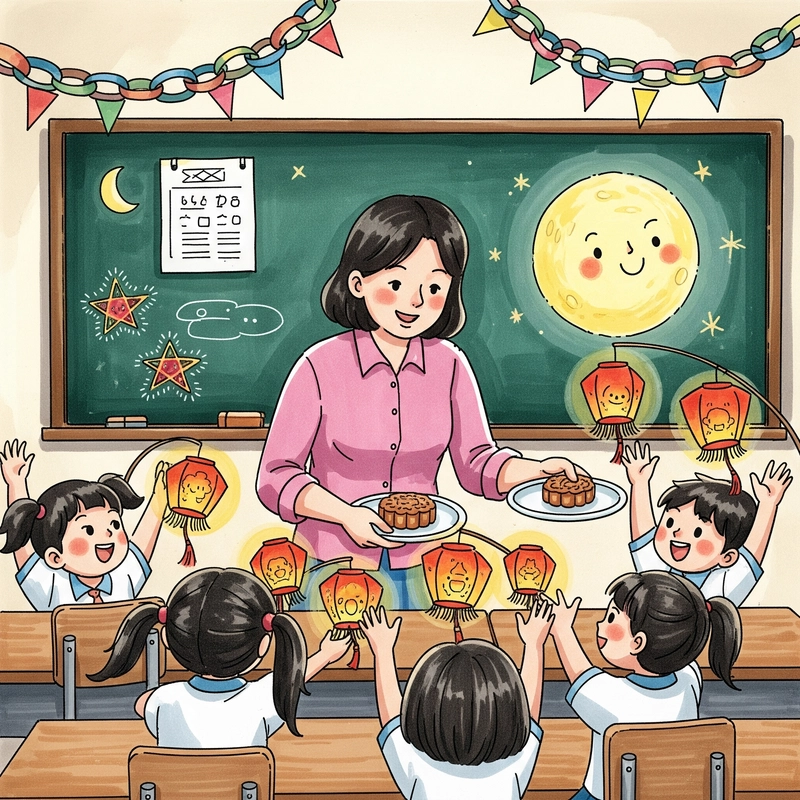 vẽ lễ hội trung thu đẹp nhất 