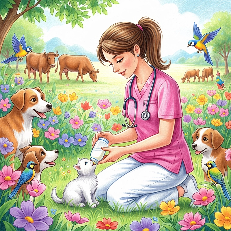 vẽ tranh về nghề bác sĩ dễ vẽ 