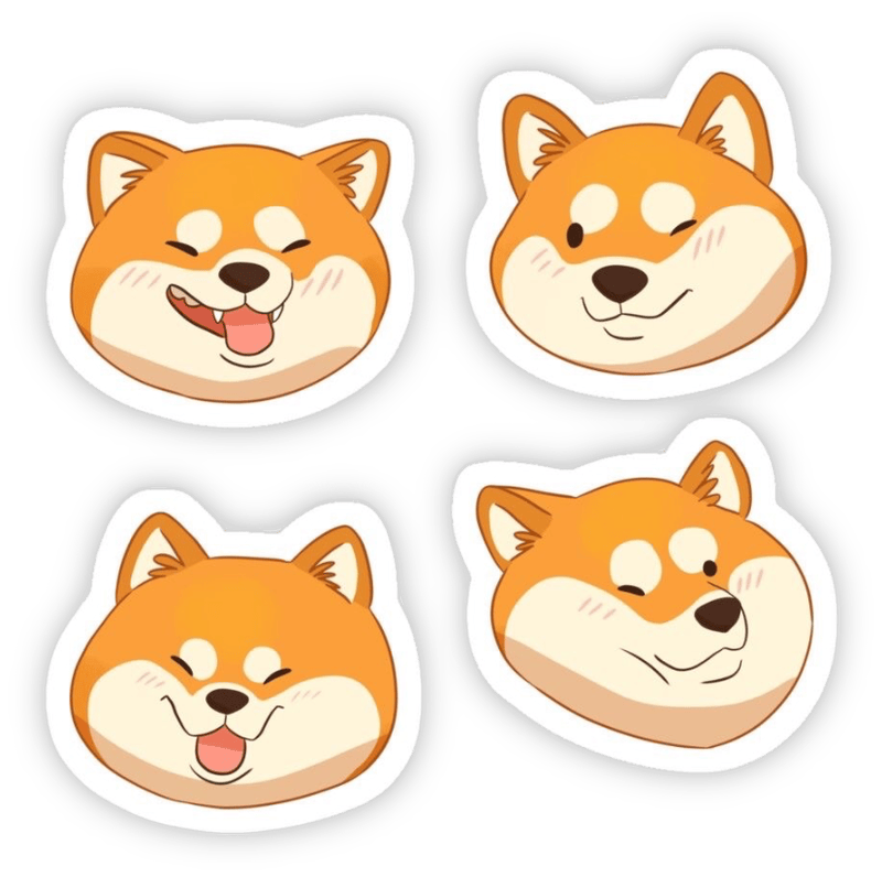 sticker chó shiba cute nhất 
