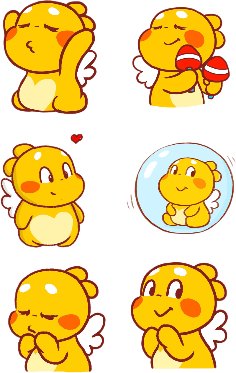 ảnh qoobee đáng yêu dạng sticker 