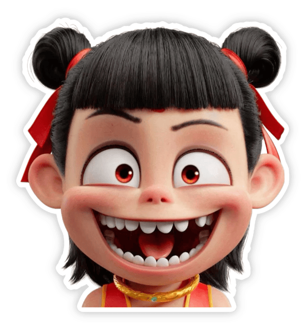 Hình Na Tra hài hước sticker