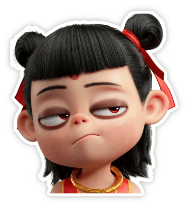 Hình Na Tra hoạt hình làm sticker