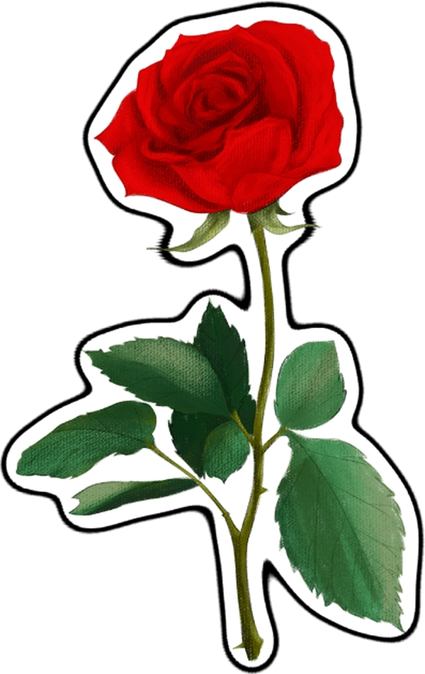 Hình dán đỏ đẹp