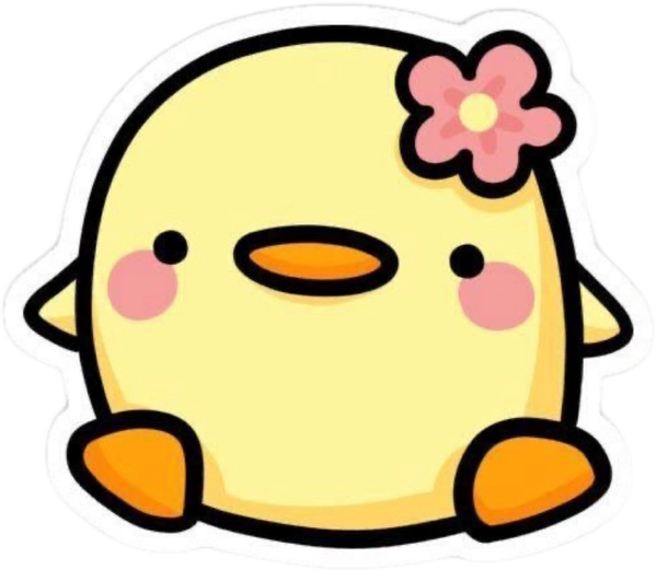 Hình sticker vàng tối giản