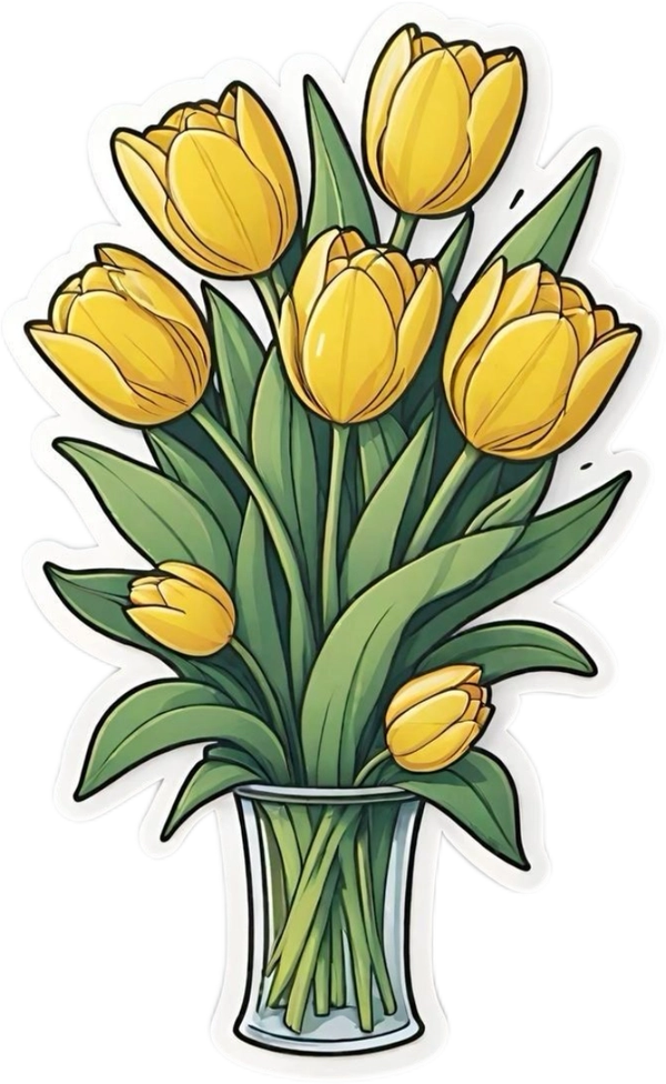Mẫu sticker vàng độc đáo
