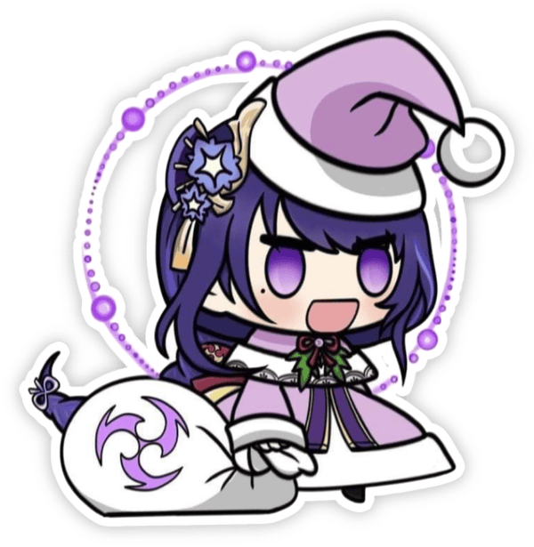 Raiden Shogun cute sticker anime