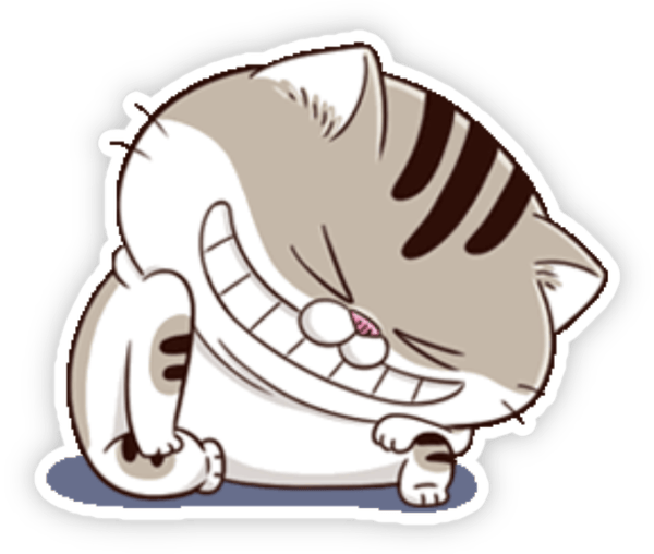bộ sticker mèo ú hài hước 