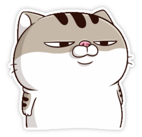 sticker mèo ami ú dễ thương 