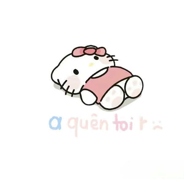 Sticker Hello Kitty messenger cute cho người dùng