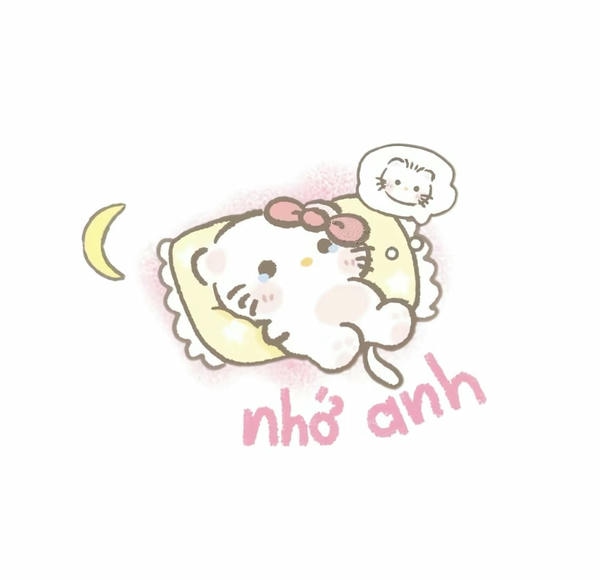 Sticker Hello Kitty messenger icon đáng yêu