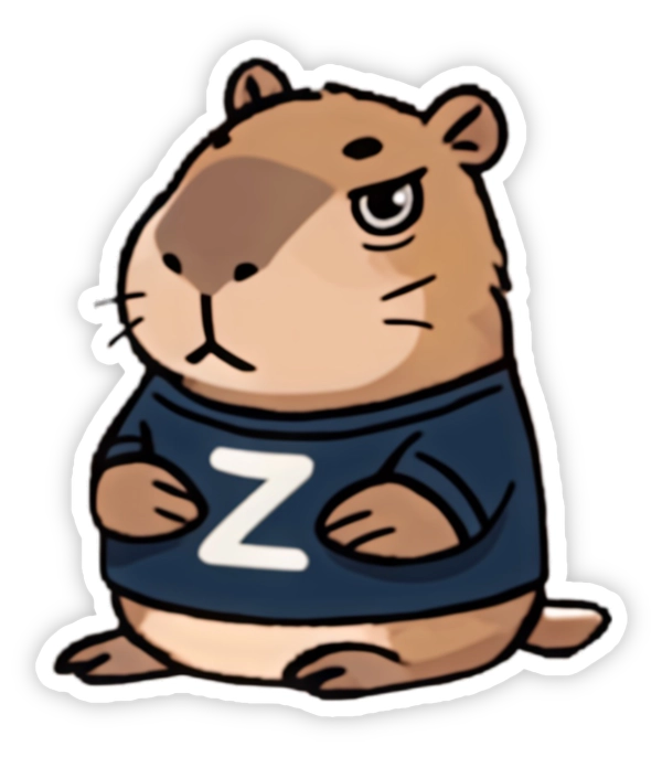 Sticker Zapy công sở buồn bã