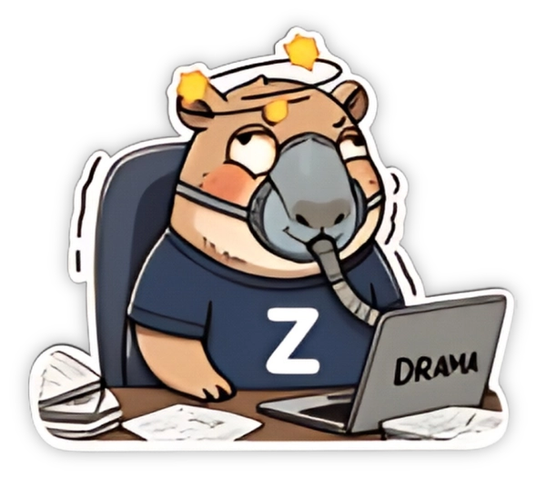 Sticker Zapy công sở hít Drama