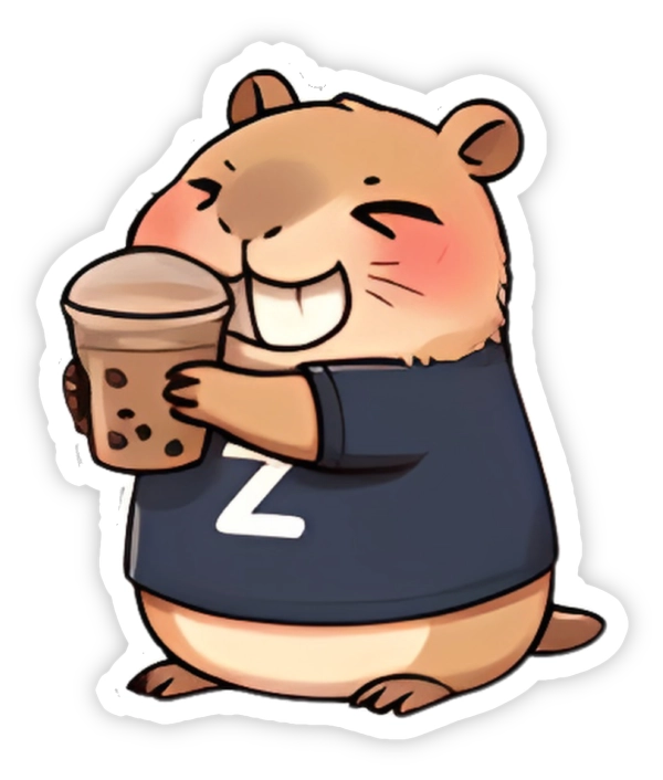Sticker Zapy công sở trà sữa