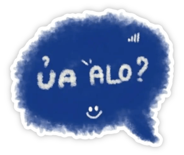 sticker alo nói chuyện vui 