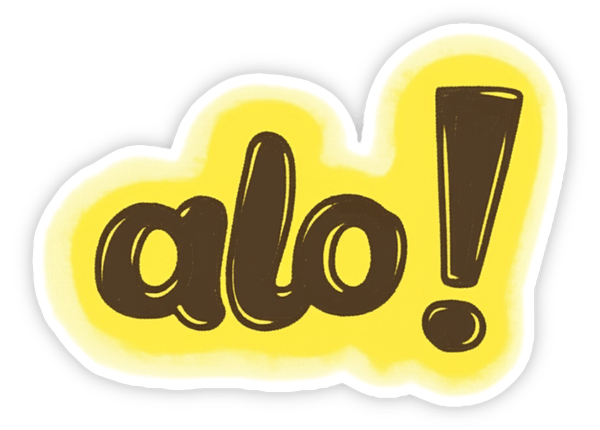 ảnh alo sticker đang hot 