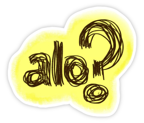 sticker alo kèm biểu cảm vui 