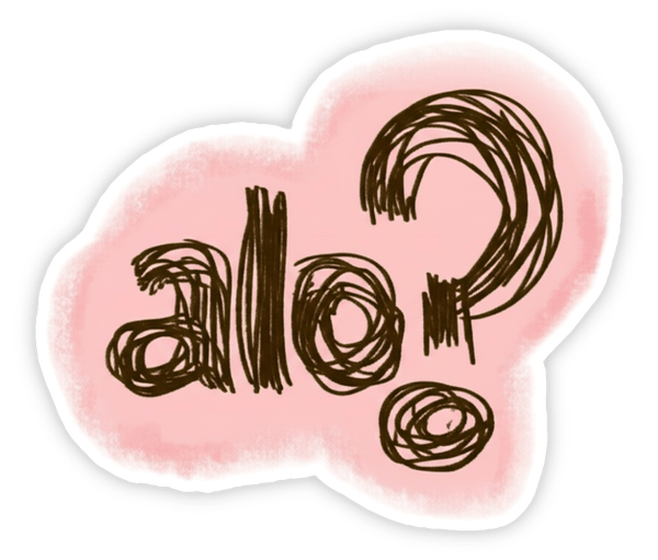 ảnh sticker alo cực cute 