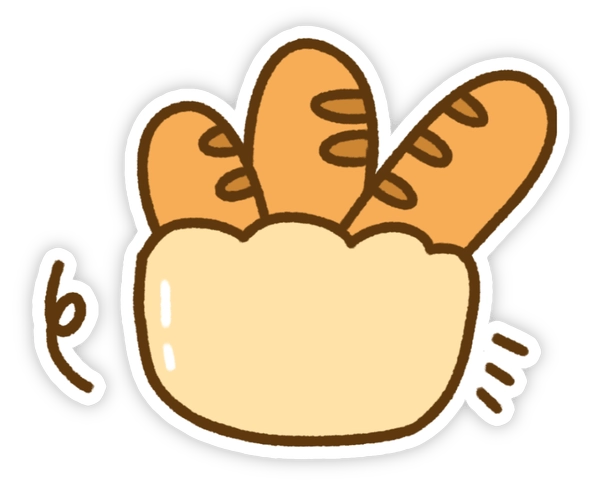 sticker bánh mì miễn phí