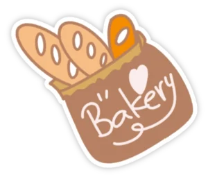 sticker bánh mì mini