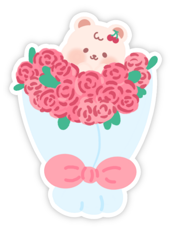 Sticker bó hoa tặng mẹ