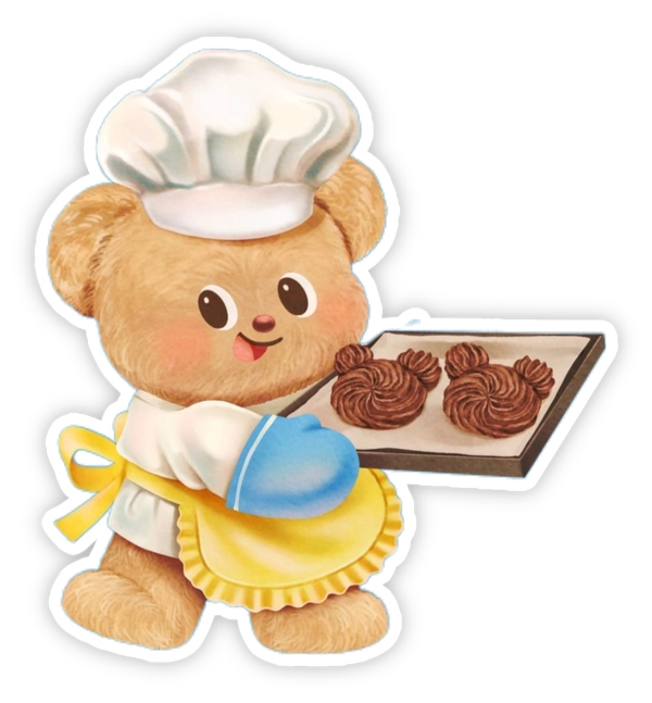 sticker Butterbear siêu dễ thương