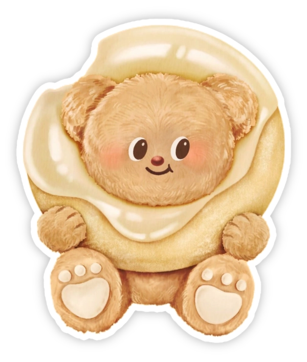 sticker Butterbear đáng yêu