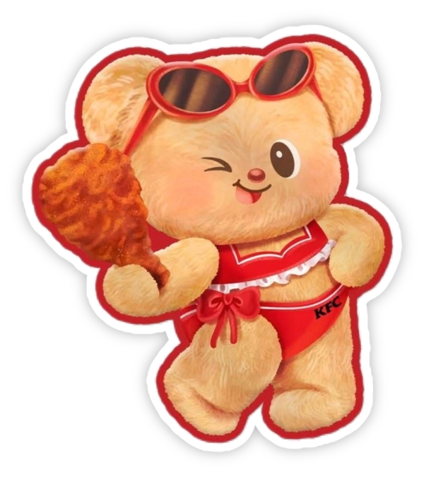ảnh sticker Butterbear biểu cảm hài