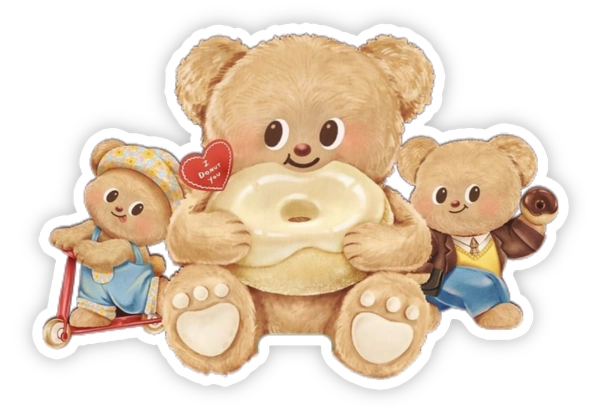 Sticker butter bear 18