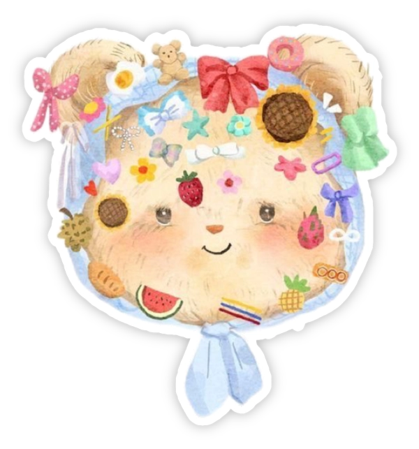Sticker butter bear 20