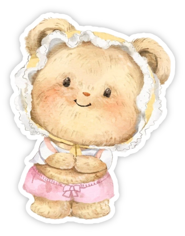 sticker Butterbear cute