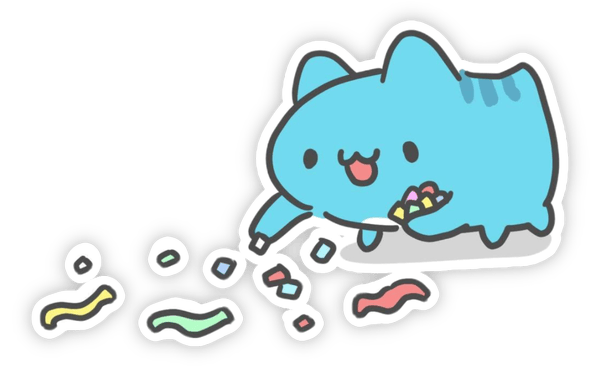 sticker mèo capoo hành động đáng yêu 