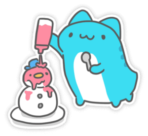 hình dán capoo hoạt hình messenger