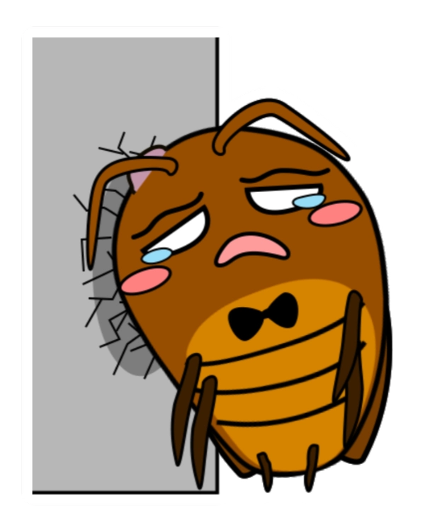 Sticker con gián sầu đời
