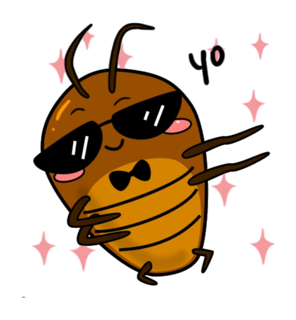 Sticker con gián ngầu