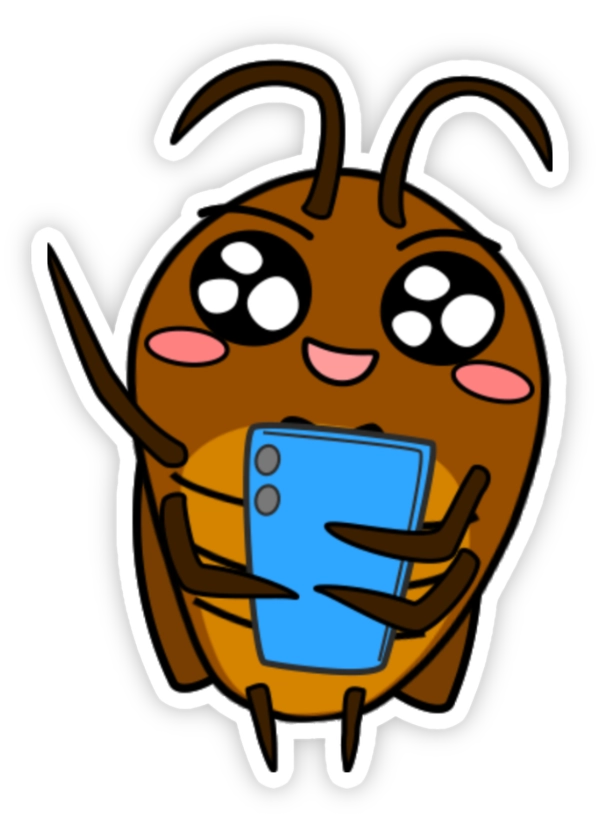 Sticker con gián chat