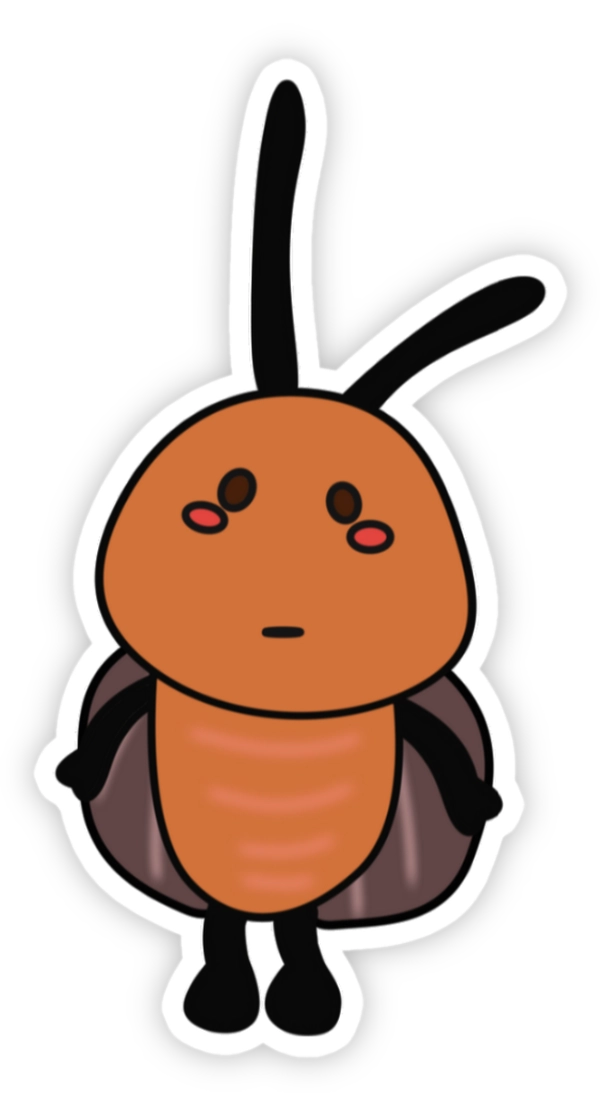 Sticker con gián hài hước