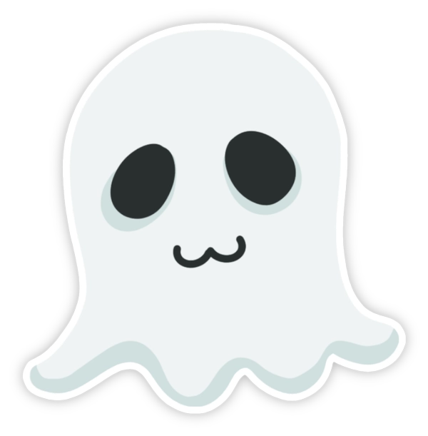 Sticker con ma đầu trọc