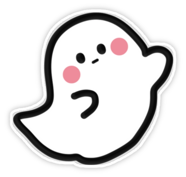 Sticker con ma má hồng