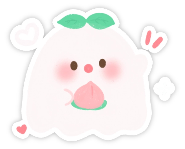 Sticker con ma đáng yêu