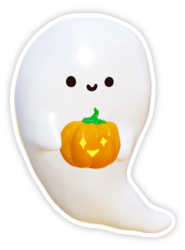 Sticker con ma hài hước