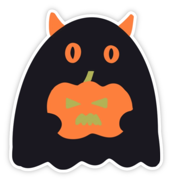 Sticker con ma của halloween
