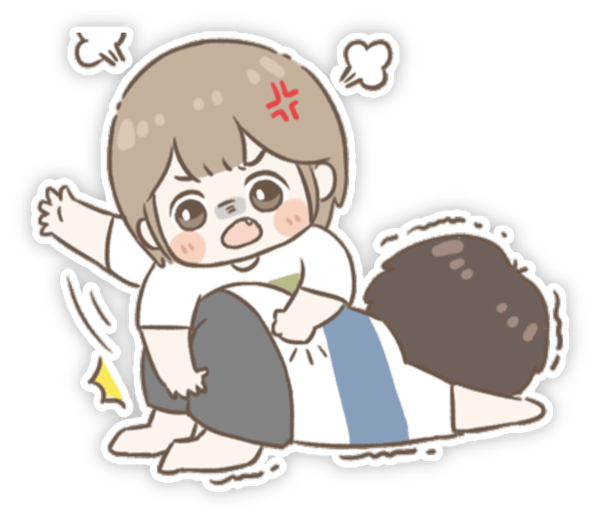 sticker đánh mông meme ngộ nghĩnh 