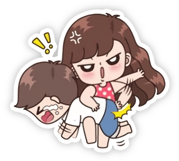 ảnh chế sticker đánh mông bá đạo 