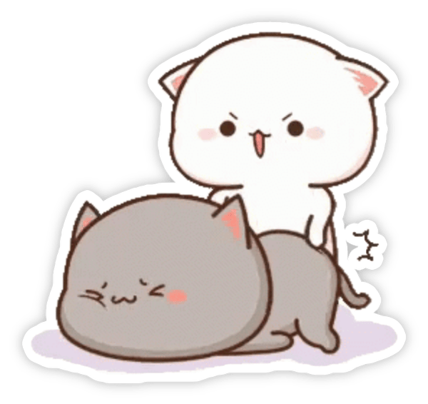 sticker chibi đánh mông vui nhộn 