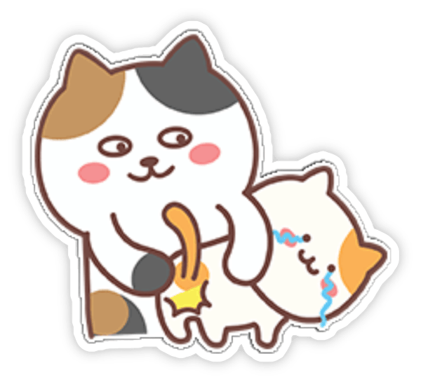 sticker đánh mông ngộ nghĩnh 