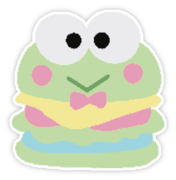 sticker ếch xanh cute để trò chuyện