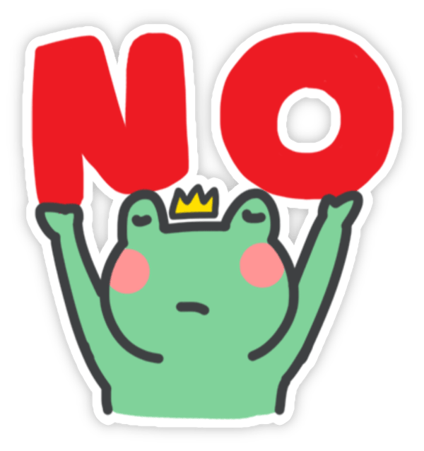 sticker ếch dễ thương cho chat