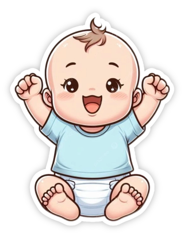 Sticker em bé cute