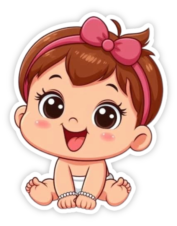 bộ sticker em bé hoạt hình