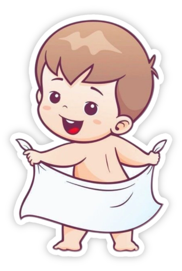 hình sticker em bé dễ thương